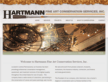 Tablet Screenshot of hartmannconservation.com